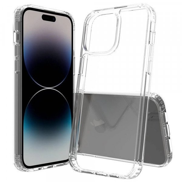 Clear Shockproof Anti-Scratch Transparent Bumper Protection TPU Phone Case for Apple iPhone 14 / 13 (Clear)