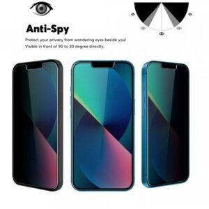 Privacy Anti-Spy Full Cover Tempered Glass Screen Protector for iPhone 17e / 16e / 14 / 13 / 13 Pro [6.1] (Black)